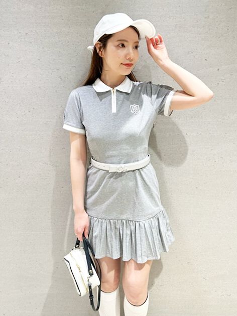 CELFORD「【CELFORD GOLF】マーメイドプリーツポロワンピース」|ワンピース|GRY