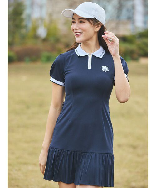 CELFORD「【CELFORD GOLF】マーメイドプリーツポロワンピース」|ワンピース|