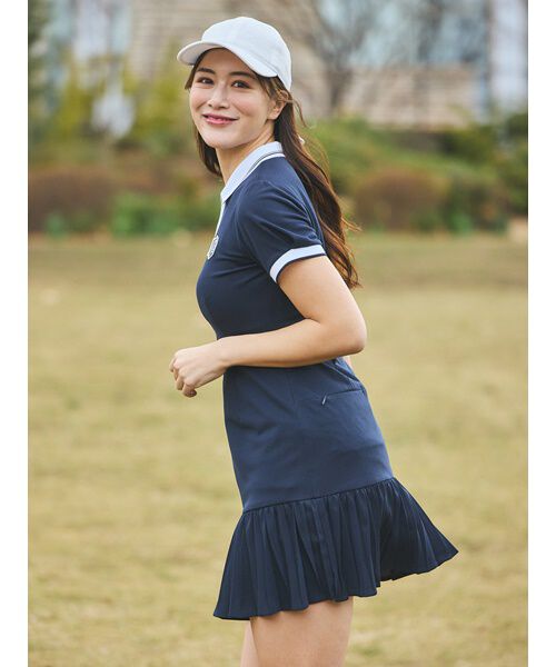 CELFORD「【CELFORD GOLF】マーメイドプリーツポロワンピース」|ワンピース|