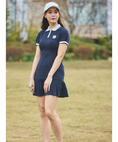 CELFORD「【CELFORD GOLF】マーメイドプリーツポロワンピース」|ワンピース|