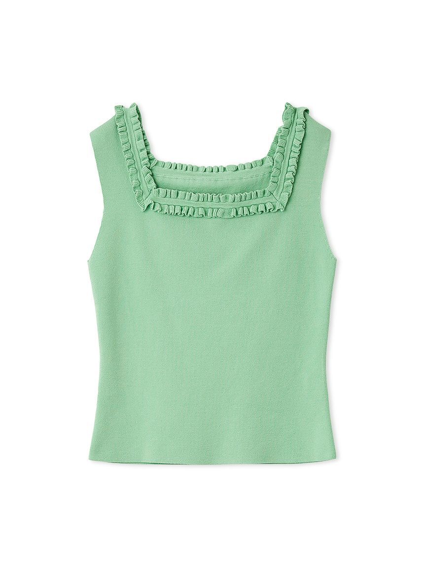 CELFORD「【UVカット】【洗える】フリルトリムニットアンサンブル」|ニット・セーター|