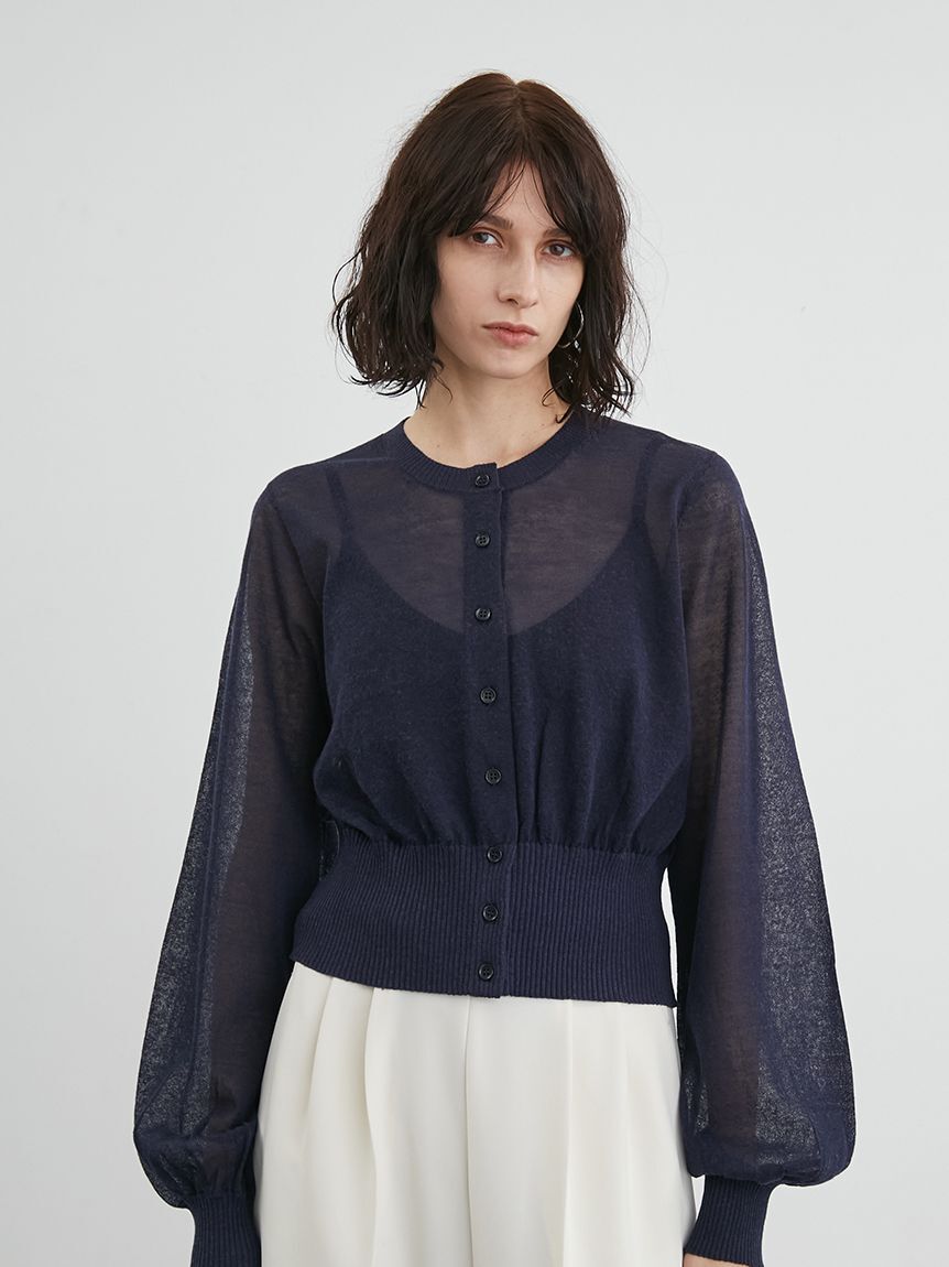 styling/「シアーニットカーディガン」|カーディガン|