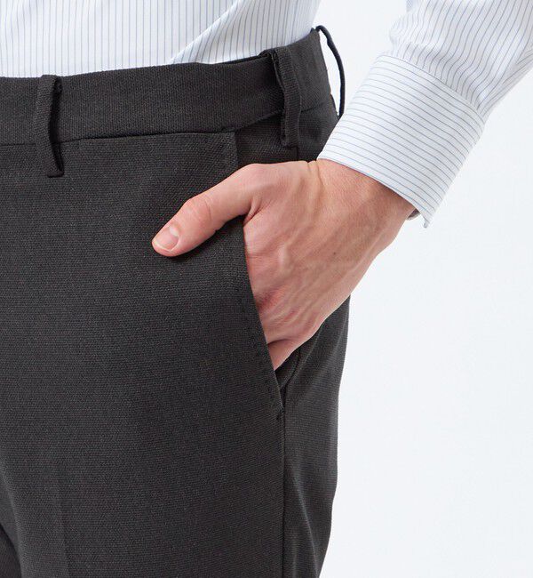 MACKINTOSH PHILOSOPHY「トロッター エクストラソリッドトラウザーズ【ドレスエクステンション】 ウール調ドビー」|スラックス|