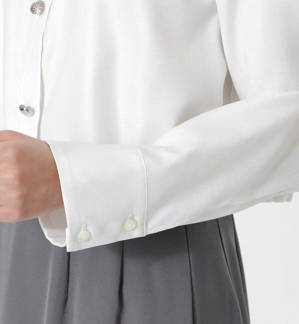  「タッククロップドバンドカラーシャツ」|シャツ・ブラウス|