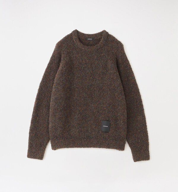  「【UNISEX】ブークレカラーニットプルオーバー」|ニット・セーター|グリーン