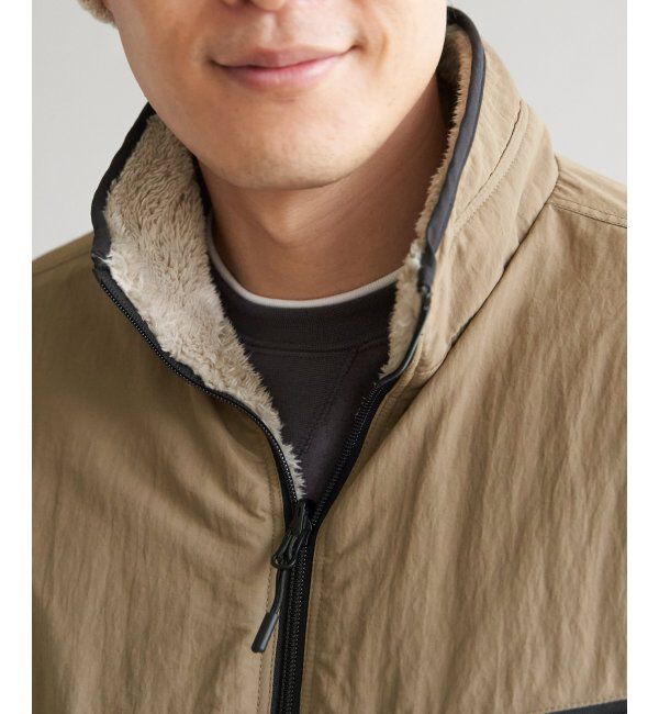 ikka「リバーシブルナイロンフリースブルゾン」|ブルゾン・スタジャン|