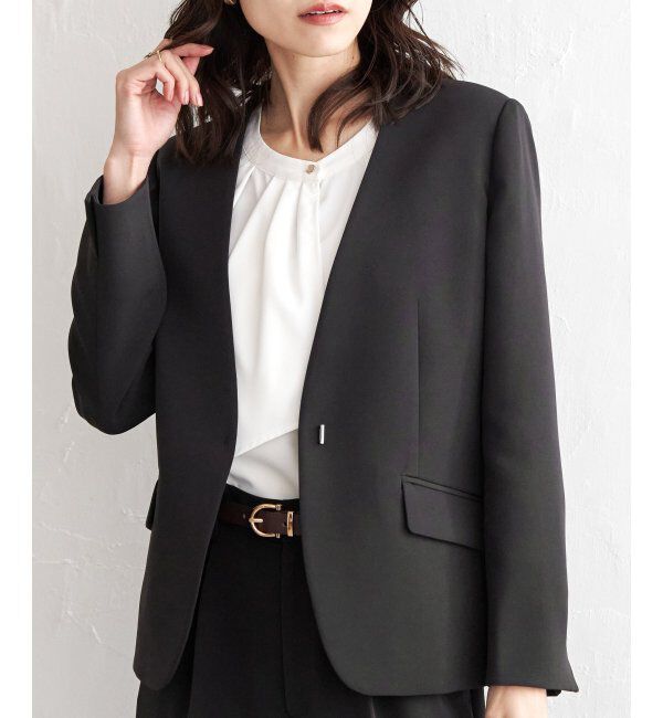 IKKA LOUNGE「ウォッシャブルVネックジャケット」|その他|