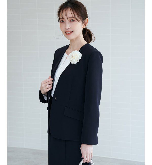 IKKA LOUNGE「ウォッシャブルVネックジャケット」|その他|