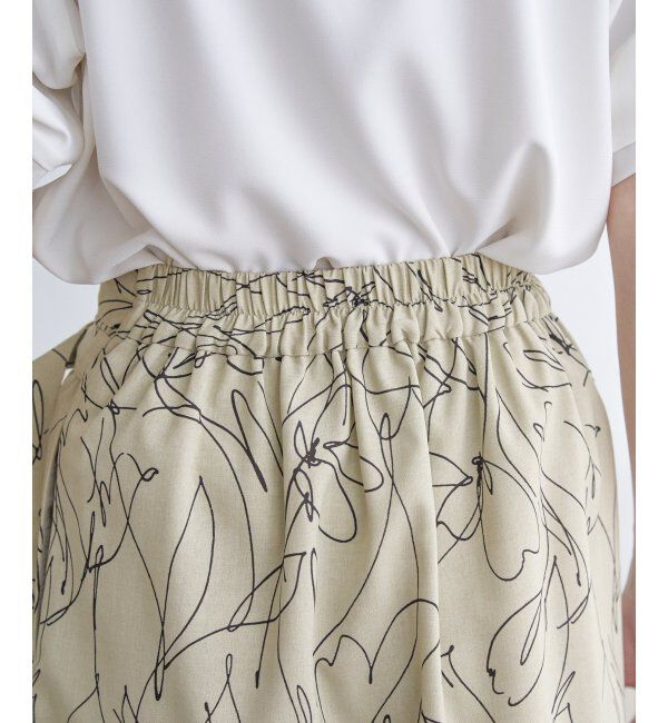 IKKA LOUNGE「リネンライクラップスカート」|スカート|