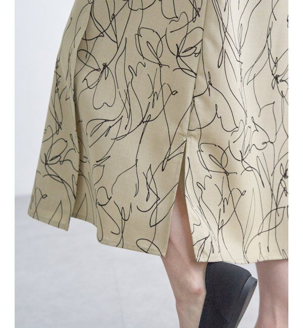 IKKA LOUNGE「リネンライクラップスカート」|スカート|