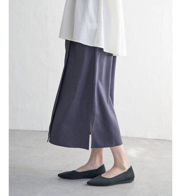 IKKA LOUNGE「リネンライクラップスカート」|スカート|