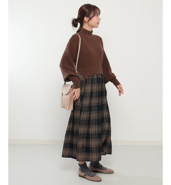 Lbc with Life「ニットドッキングワンピ」|ワンピース|