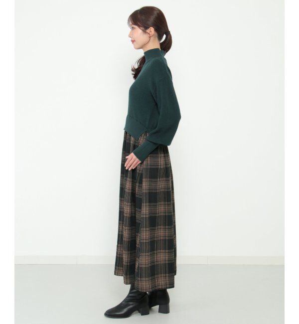 Lbc with Life「ニットドッキングワンピ」|ワンピース|