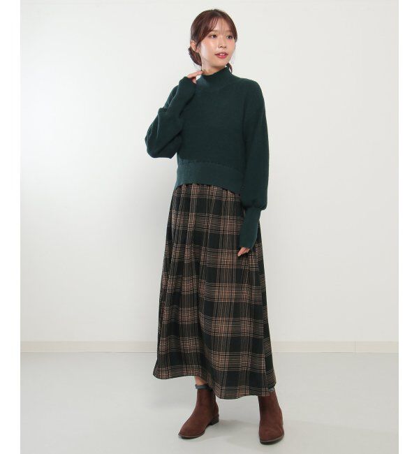 Lbc with Life「ニットドッキングワンピ」|ワンピース|