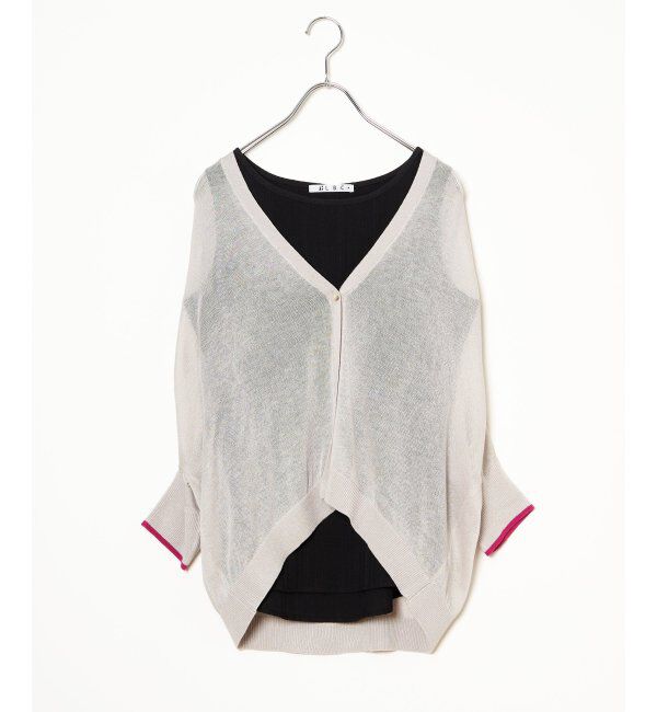 Lbc with Life「カーデノースリブラウスセット」|ニット・セーター|