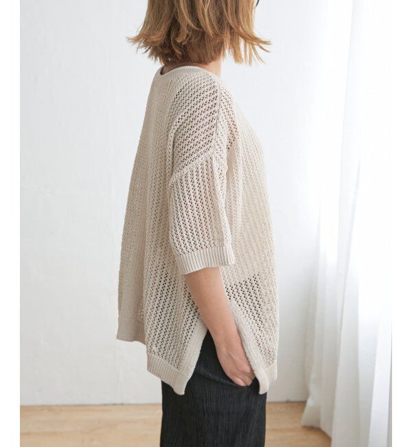 Lbc with Life「2WAYラメメッシュニットプルオーバー」|カーディガン|