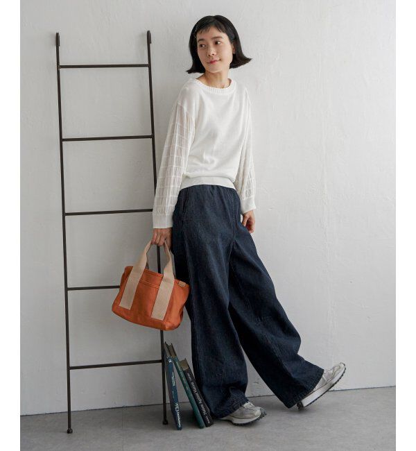 Lbc with Life「スリーブシャーリングシアーニット」|カーディガン|