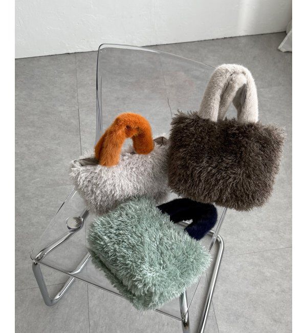 Lbc with Life「エコファーカラー持ち手トートバッグ」|その他|