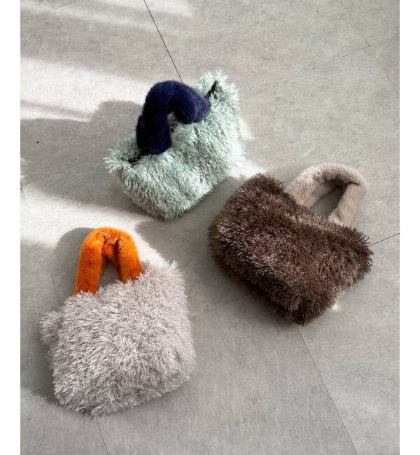 Lbc with Life「エコファーカラー持ち手トートバッグ」|その他|