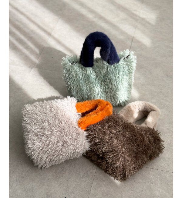 Lbc with Life「エコファーカラー持ち手トートバッグ」|その他|