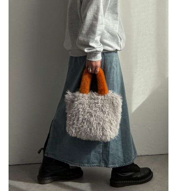 Lbc with Life「エコファーカラー持ち手トートバッグ」|その他|