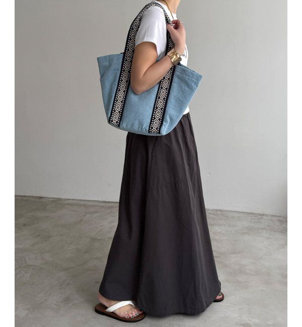 Lbc with Life「キャンバスエスニックテープトートバッグ」|その他|