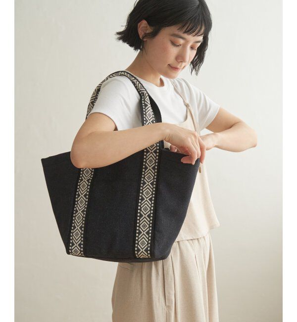 Lbc with Life「キャンバスエスニックテープトートバッグ」|その他|