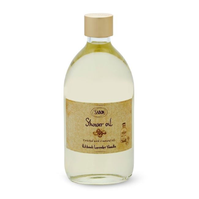 SABON「ｼｬﾜｰｵｲﾙ　500mL」|ボディクレンジング|ﾊﾟﾁｭﾘ･ﾗﾍﾞﾝﾀﾞｰ･ﾊﾞﾆﾗ