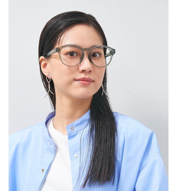  「ボストン型 メガネ│小顔効果 プラスチックフレーム│ビッグシェイプ｜ レンズ交換券付」|メガネ|