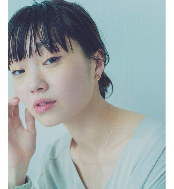 ete「サークル ビジュー イヤリング」|イヤリング|