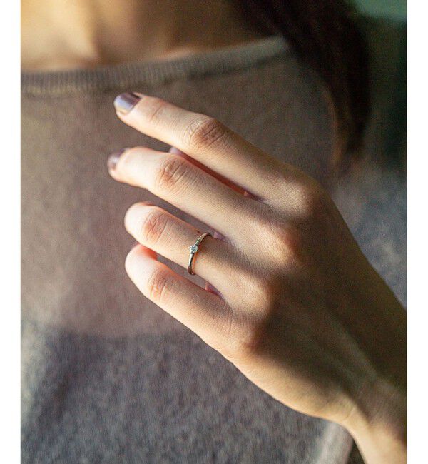 ete「PT900 ダイヤモンド 0.1ct リング「ブライト」」|リング|