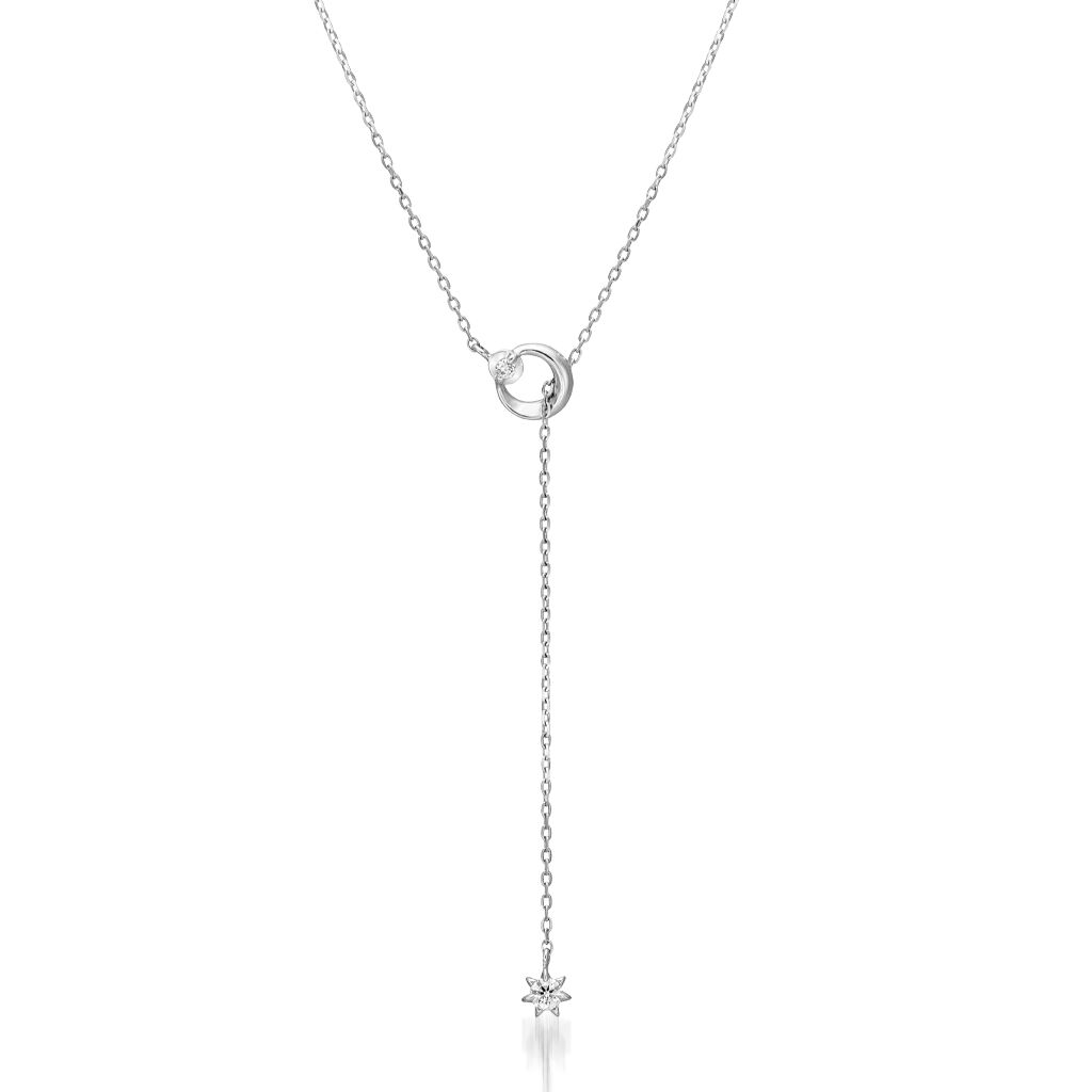 STAR JEWELRY「CELESTIAL LARIAT NECKLACE」|ネックレス|ホワイトゴールド