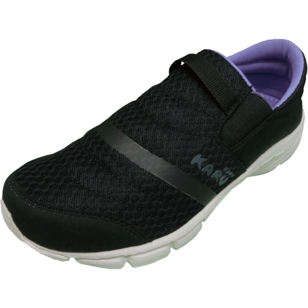 BACKYARD FAMILY「スリッポン レディース 通販 紐なしスニーカー ひもなし シューズ 靴 履きやすい かかと 踵」|スリッポン|ブラック1