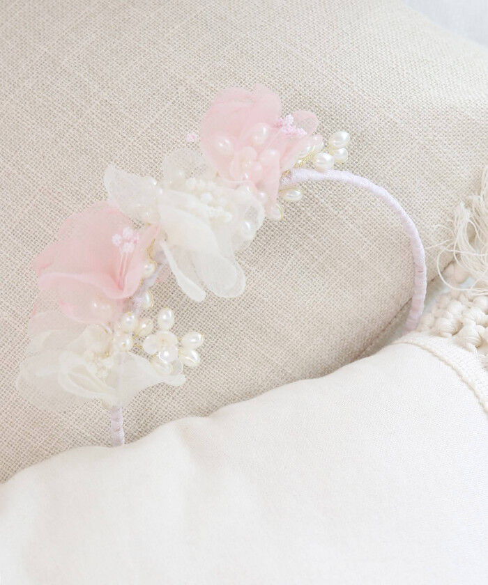 BACKYARD FAMILY「Rora カチューシャ キッズ 通販 ウェディング ヘッドドレス 髪飾り ヘアバンド 花 フラワー」|その他|