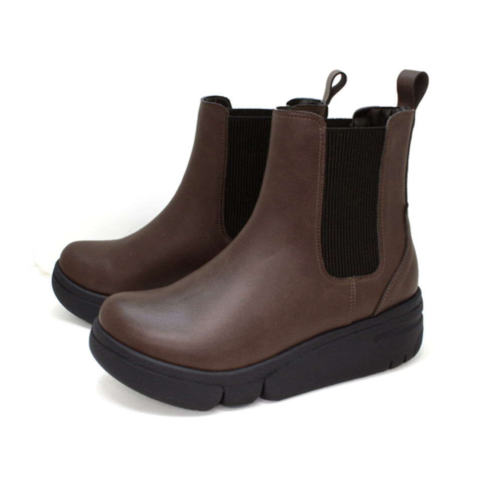 BACKYARD FAMILY「Re:getA リゲッタ ブーツ サイドゴア 厚底 RE163C 通販 厚底ブーツ」|ショートブーツ|ブラウン1