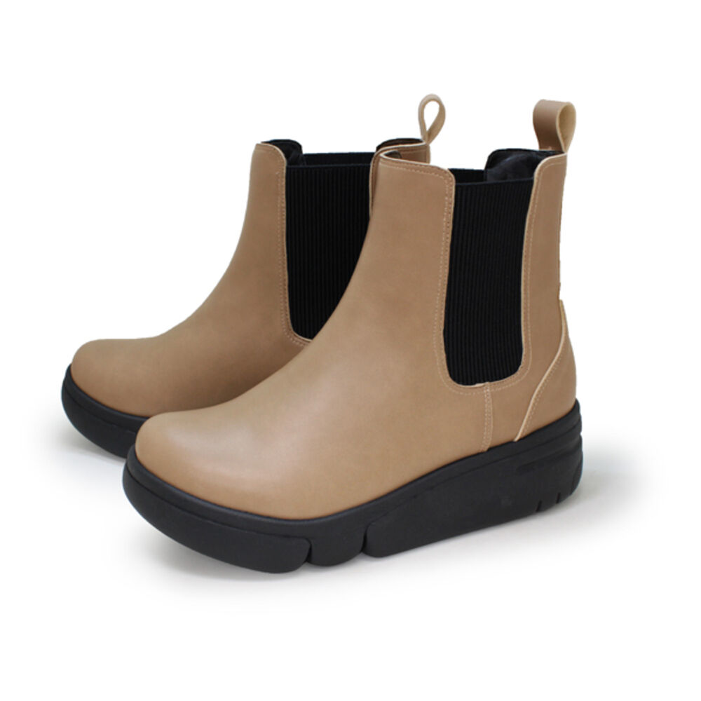 BACKYARD FAMILY「Re:getA リゲッタ ブーツ サイドゴア 厚底 RE163C 通販 厚底ブーツ」|ショートブーツ|ベージュ1