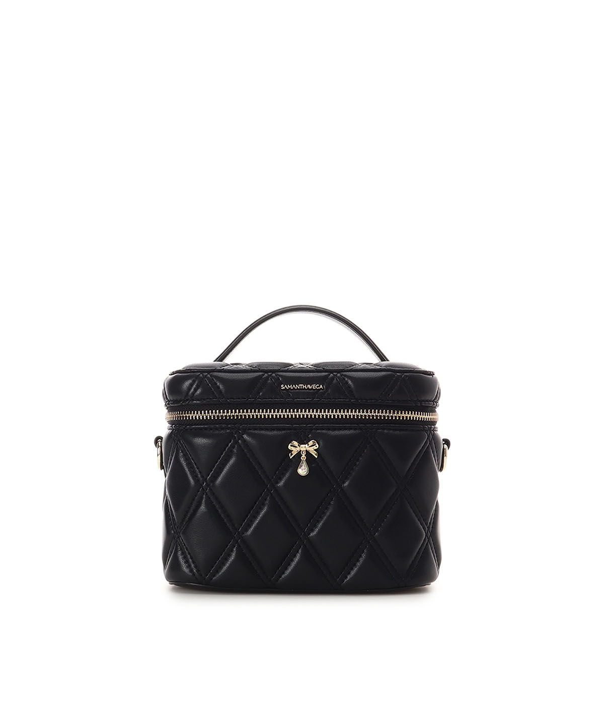 Samantha Vega「スウィングリボン バニティバッグ」|ショルダー・メッセンジャー|ブラック