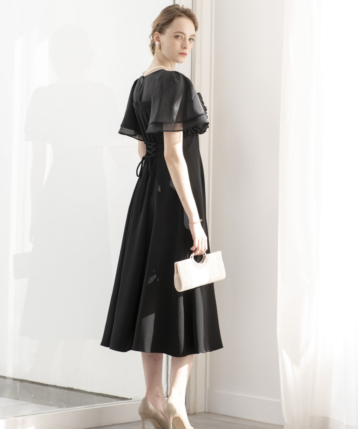 アンドクチュール「チュールフリルドレス」|ドレス|