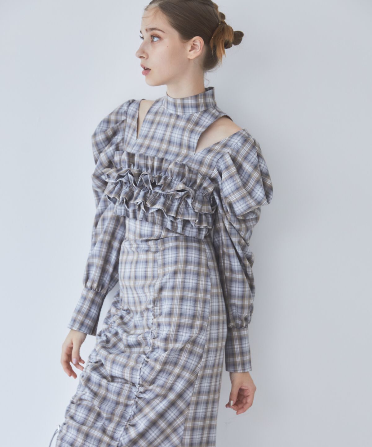 REDYAZEL「フリルドロストワンピース」|ワンピース|