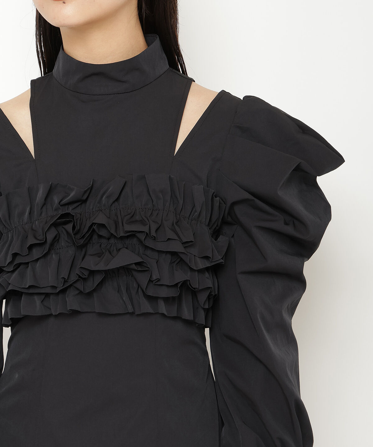 REDYAZEL「フリルドロストワンピース」|ワンピース|