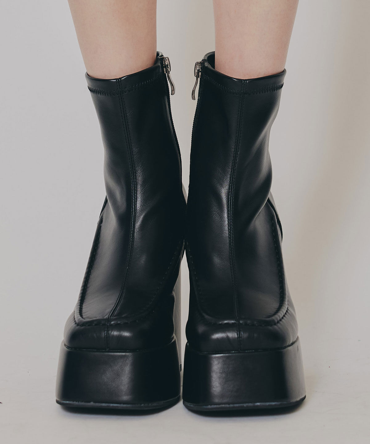 REDYAZEL「スクエアショートブーツ」|ショートブーツ|