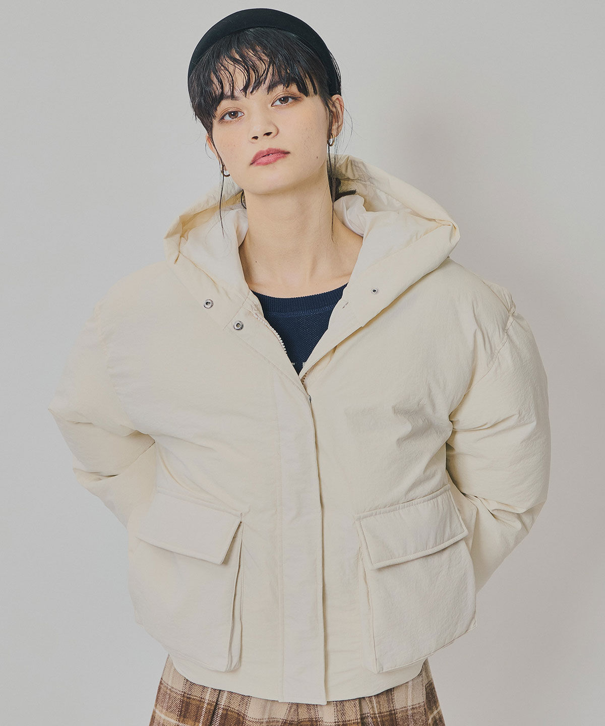 REDYAZEL「フラップポケットファイバーダウンジャケット」|ダウン|