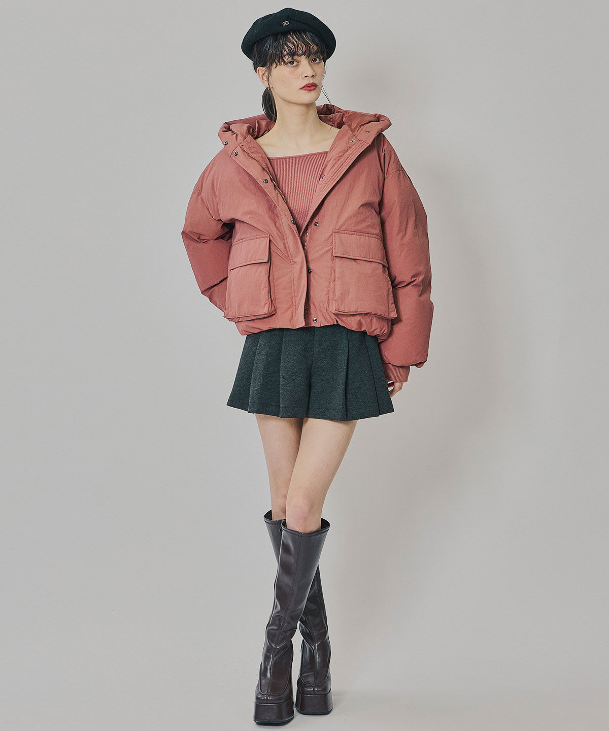 REDYAZEL「フラップポケットファイバーダウンジャケット」|ダウン|