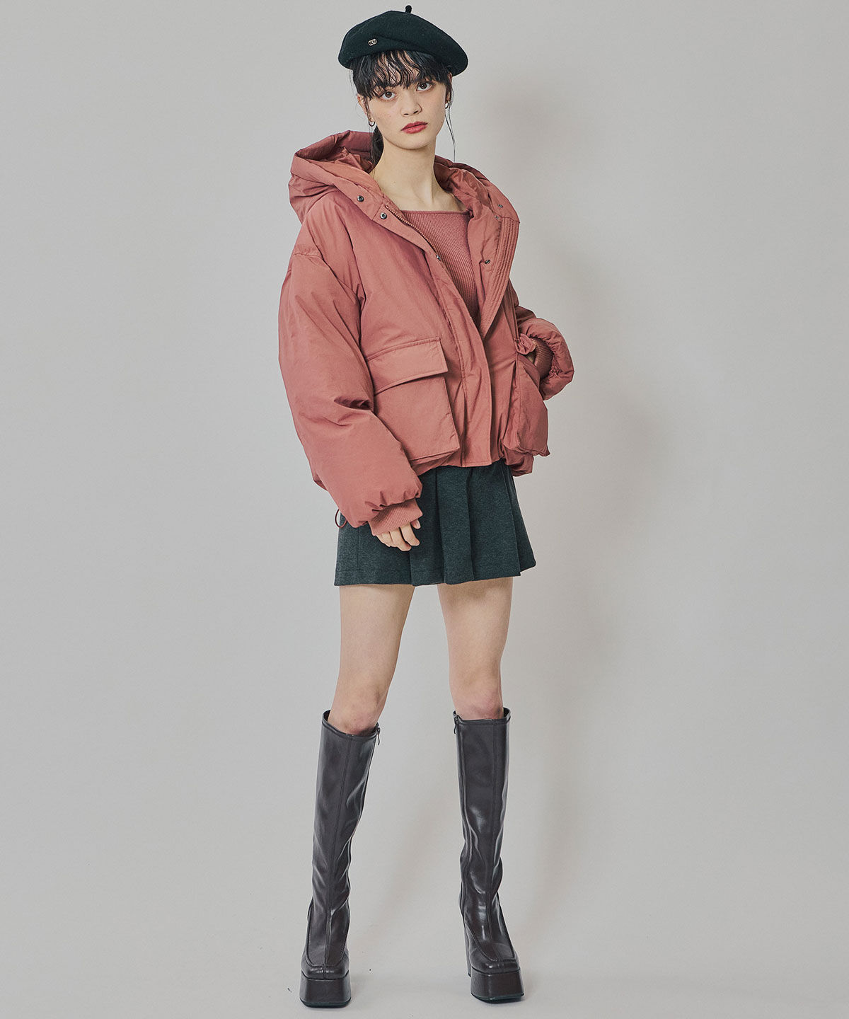 REDYAZEL「フラップポケットファイバーダウンジャケット」|ダウン|