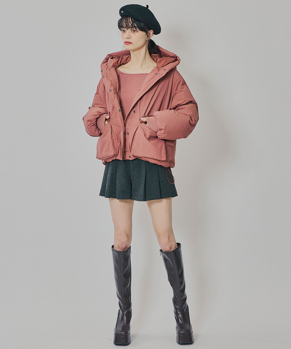 REDYAZEL「フラップポケットファイバーダウンジャケット」|ダウン|