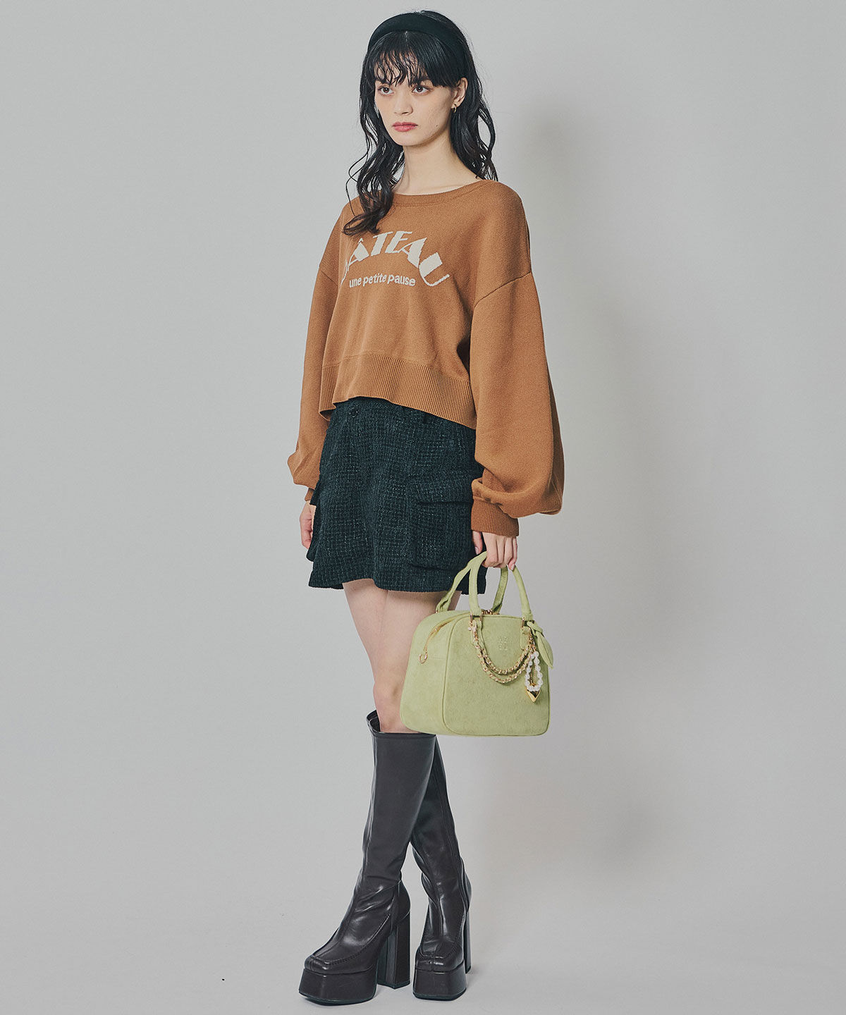 REDYAZEL「スウェットライクジャガードニット」|ニット・セーター|