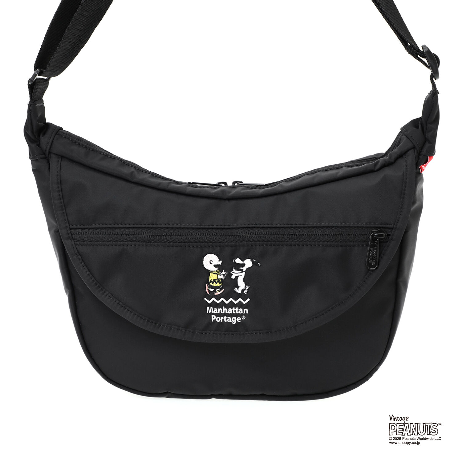 Manhattan Portage「DUET SHOULDER BAG FZP MGNT FLIGHT NYLON BACKING PEANUTS 25」|ショルダー・メッセンジャー|