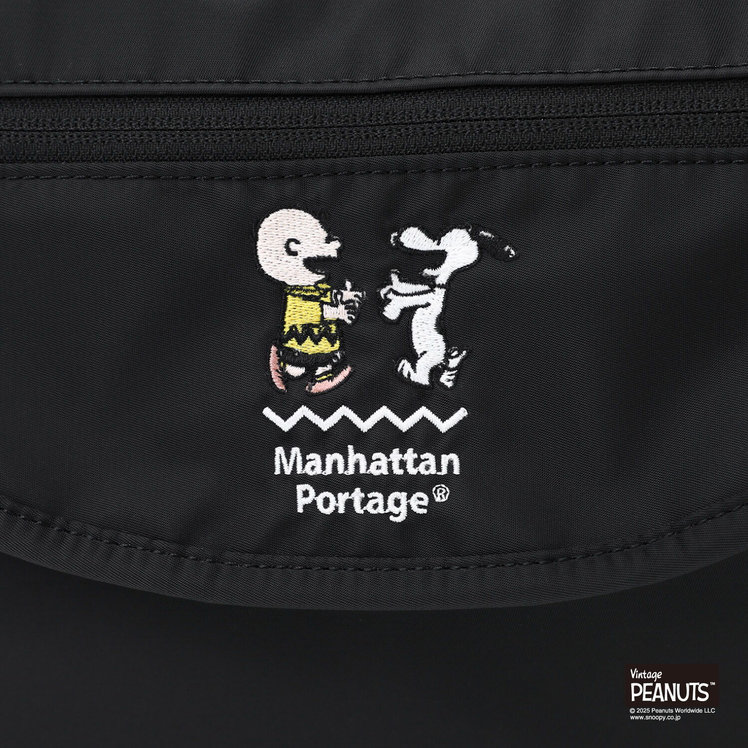 Manhattan Portage「DUET SHOULDER BAG FZP MGNT FLIGHT NYLON BACKING PEANUTS 25」|ショルダー・メッセンジャー|