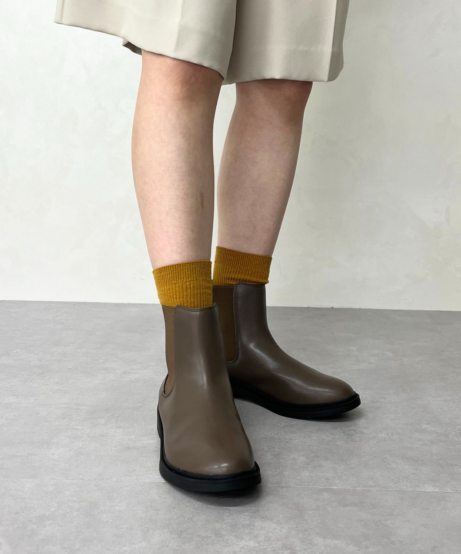 WA Oriental TRaffic「フラット サイドゴア ショートブーツ /32403 ヒール3.5ｃｍ」|ショートブーツ|