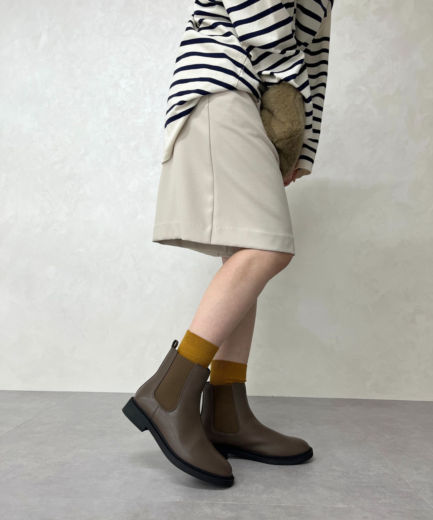 WA Oriental TRaffic「フラット サイドゴア ショートブーツ /32403 ヒール3.5ｃｍ」|ショートブーツ|